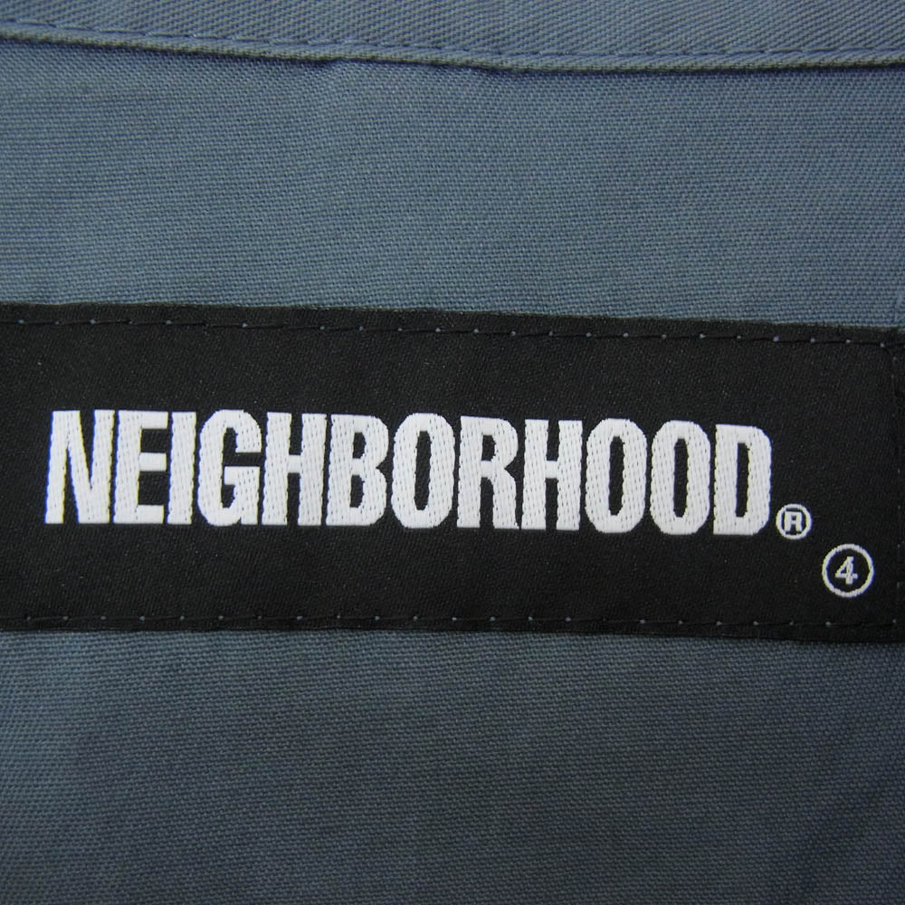 NEIGHBORHOOD ネイバーフッド 21SS 211TSNH-SHM02 CLASSIC WORK C-SHIRT.SS クラシック ワーク シャツ ブルーグレー系 L【新古品】【未使用】【中古】
