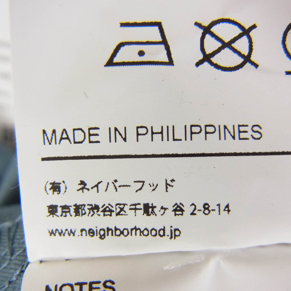 NEIGHBORHOOD ネイバーフッド 21SS 211TSNH-SHM02 CLASSIC WORK C-SHIRT.SS クラシック ワーク シャツ ブルーグレー系 L【新古品】【未使用】【中古】