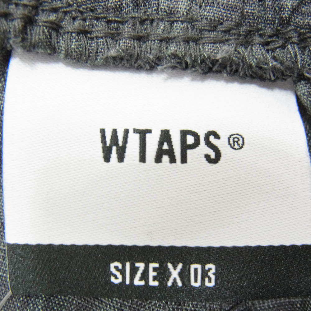 WTAPS ダブルタップス 24SS 241CWDT-PTM05 SDDT2002 TROUSERS LNRY POPLIN TEXTILE トラウザース ポプリン テキスタイル イージー パンツ グレー系 X03【中古】
