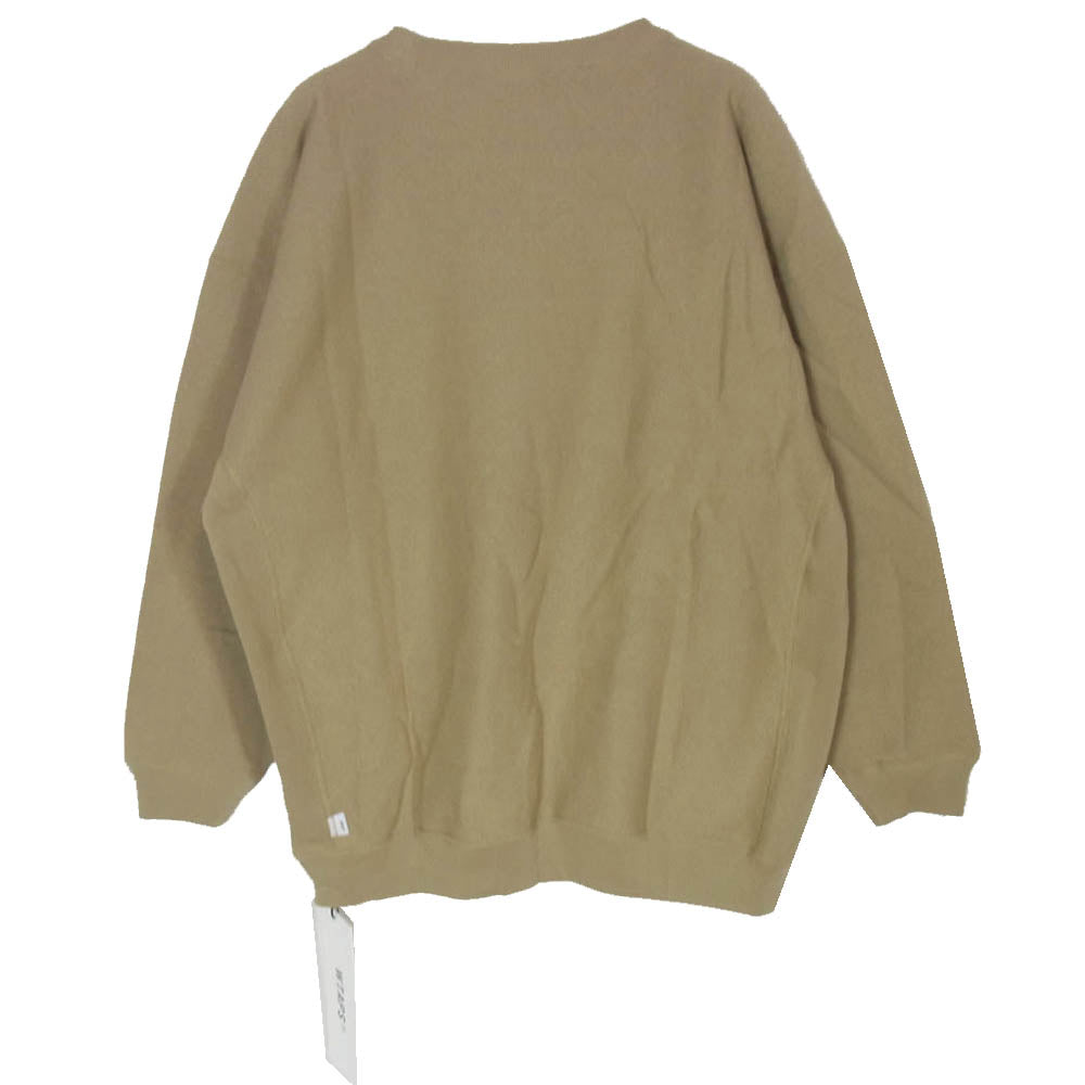 WTAPS ダブルタップス Champion チャンピオン 21AW C8-U037 Champion チャンピオン CREW REVERSE WEAVE リバースウィーブ クルーネック スウェット ベージュ系 L【新古品】【未使用】【中古】