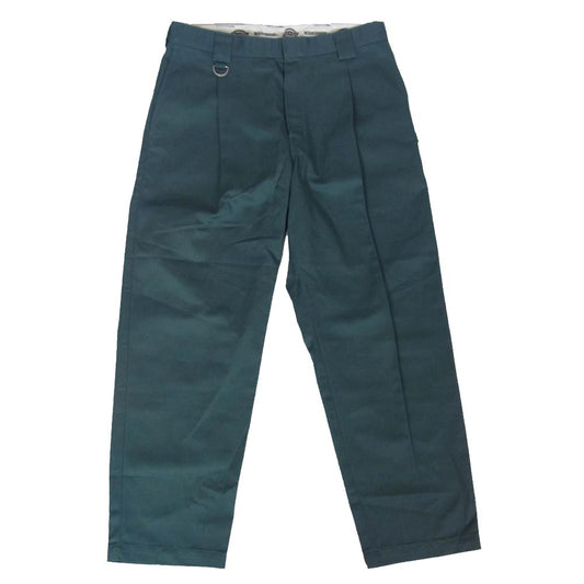NEIGHBORHOOD ネイバーフッド Dickies ディッキーズ 23AW 232EVDKN-PTM02 × DICKIES TUCK PANTS ディッキーズ タック パンツ グリーン系 S【新古品】【未使用】【中古】