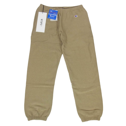 WTAPS ダブルタップス Champion チャンピオン 21AW C8-U216 × Champion REVERSE WEAVE チャンピオン リバースウィーブ スウェット パンツ ベージュ系 L【新古品】【未使用】【中古】