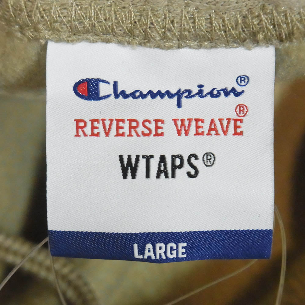 WTAPS ダブルタップス Champion チャンピオン 21AW C8-U216 × Champion REVERSE WEAVE チャンピオン リバースウィーブ スウェット パンツ ベージュ系 L【新古品】【未使用】【中古】