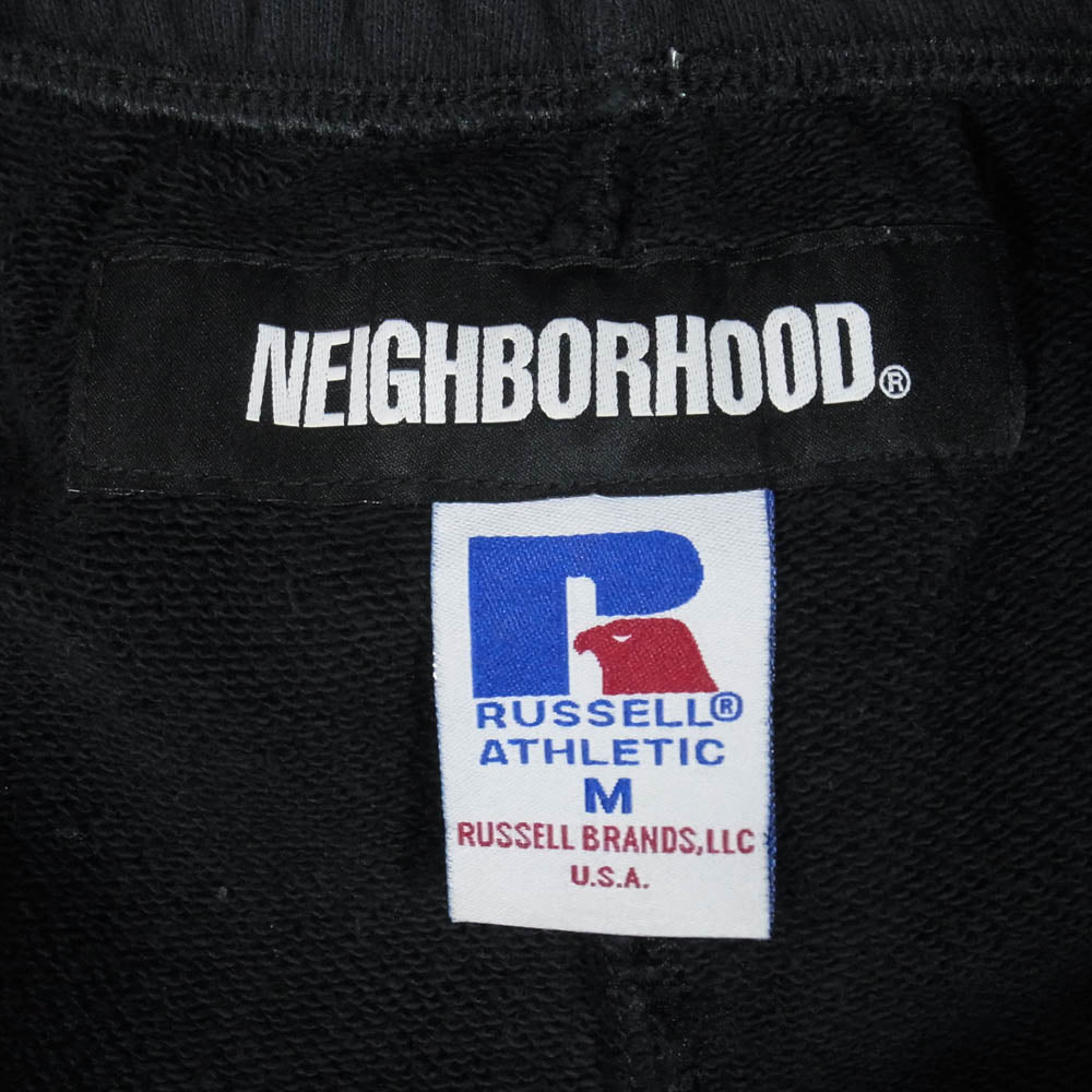 NEIGHBORHOOD ネイバーフッド RUSSELL ATHLETIC ラッセルアスレチック 23SS 231XRRUN-PTM01 × RUSSELL ATHLETIC SWEAT PANTS ラッセルアスレチック スウェット パンツ ブラック系 M【中古】