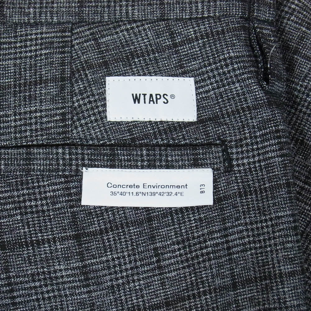 WTAPS ダブルタップス 23AW 232WVDT-PTM02 WRKT2001 TROUSERS PLRA TWILL TEXTILE ワーク トラウザーズ ポリエステル レーヨン ツイル テキスタイル パンツ ブラック系 1【新古品】【未使用】【中古】