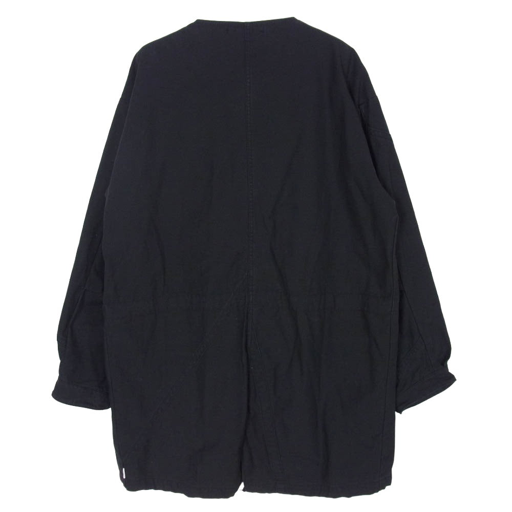 WTAPS ダブルタップス 18SS 181WVDT-JKM01 PEEP JACKET NYCO SATIN ピープ ジャケット コットンサテン アウター ノーカラー コート ブラック系 1【中古】