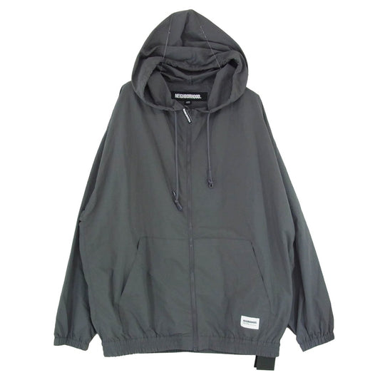 NEIGHBORHOOD ネイバーフッド 23AW 232TSNH-JKM03 ZIP UP HOODED JACKET ジップアップ フーデッド ジャケット グレー系 L【美品】【中古】