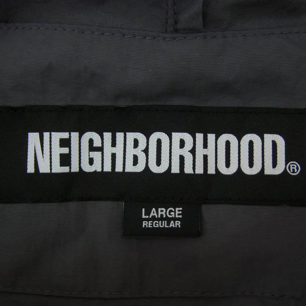 NEIGHBORHOOD ネイバーフッド 23AW 232TSNH-JKM03 ZIP UP HOODED JACKET ジップアップ フーデッド ジャケット グレー系 L【美品】【中古】