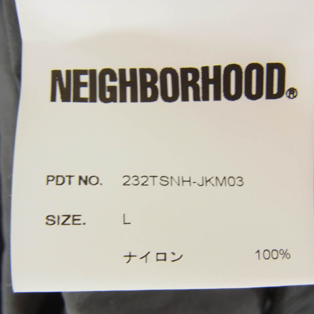 NEIGHBORHOOD ネイバーフッド 23AW 232TSNH-JKM03 ZIP UP HOODED JACKET ジップアップ フーデッド ジャケット グレー系 L【美品】【中古】