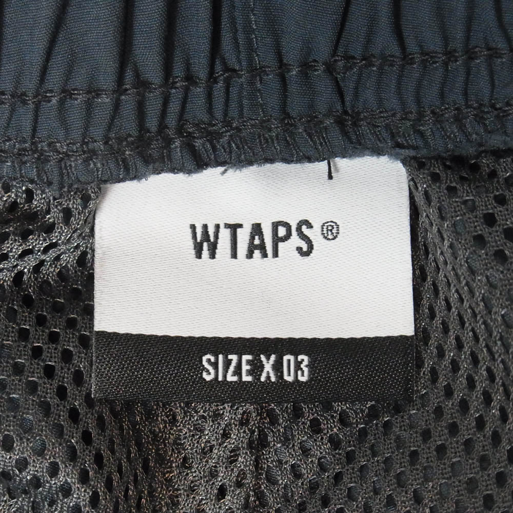 WTAPS ダブルタップス 25SS SPST2001 TROUSERS NYLON TUSSAH PERTEX トラウザース ナイロンタッサー トラックパンツ グリーン系 3【中古】