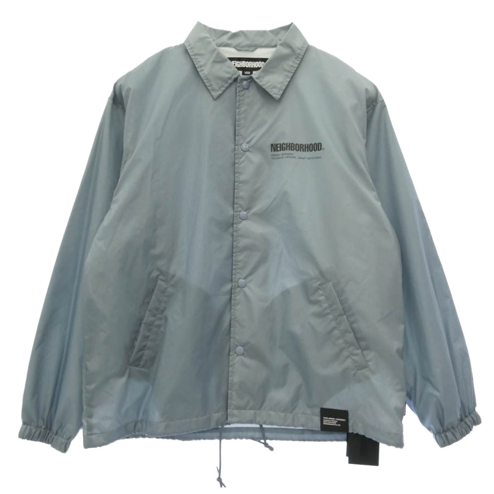 NEIGHBORHOOD ネイバーフッド 23SS 231TSNH-JKM01 WINDBREAKER JACKET ウィンドブレーカーナイロン コーチジャケット ライトブルー系 L【新古品】【未使用】【中古】