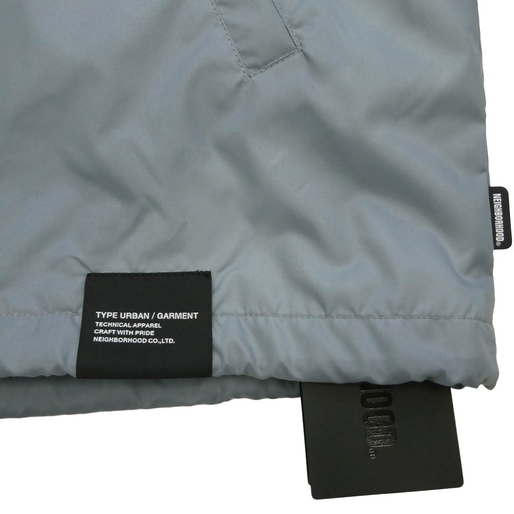 NEIGHBORHOOD ネイバーフッド 23SS 231TSNH-JKM01 WINDBREAKER JACKET ウィンドブレーカーナイロン コーチジャケット ライトブルー系 L【新古品】【未使用】【中古】
