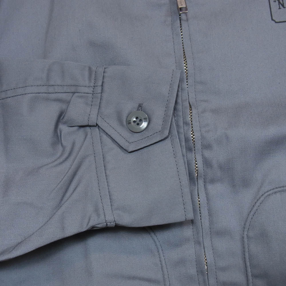 NEIGHBORHOOD ネイバーフッド 22AW 222TSNH-JKM03 FRONT ZP JK.EC バックロゴプリント フロントジップジャケット グレー系 XL【極上美品】【中古】