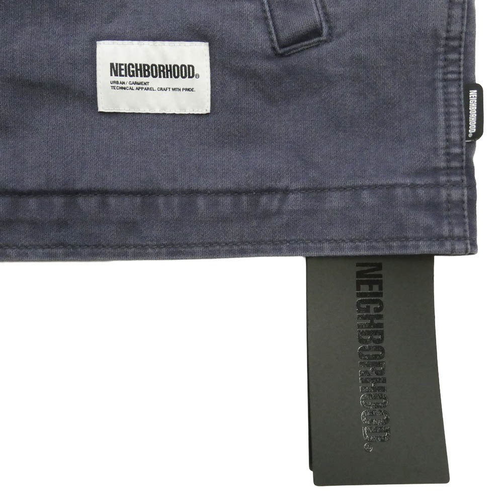 NEIGHBORHOOD ネイバーフッド 24AW 242AQNH-JKM02 UTILITY JACKET ユーティリティ ジャケット ロゴ プリント ネイビー系 XL【新古品】【未使用】【中古】