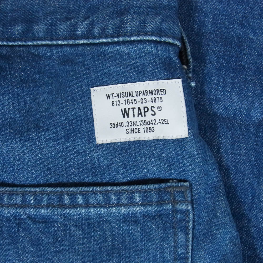 WTAPS ダブルタップス 24AW 242WVDT-PTM06 ARMSTRONG TROUSERS COTTON DENIM アームストロング トラウザース コットン デニム パンツ インディゴブルー系 1【中古】