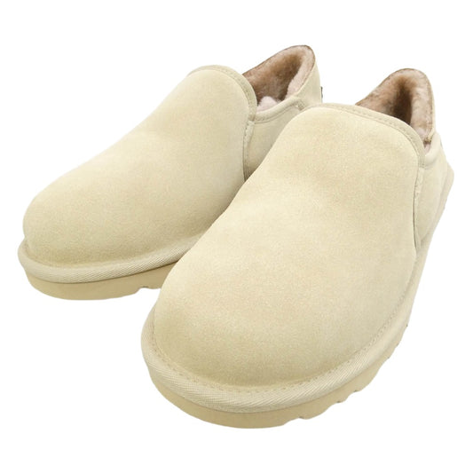 UGG アグ 3010 KENTON ケントン スエード ボア スリッポン シューズ ベージュ系 27cm【極上美品】【中古】