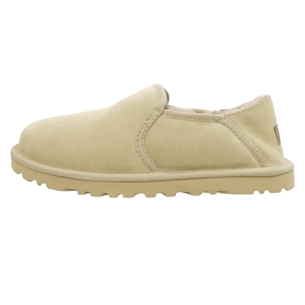 UGG アグ 3010 KENTON ケントン スエード ボア スリッポン シューズ ベージュ系 27cm【極上美品】【中古】
