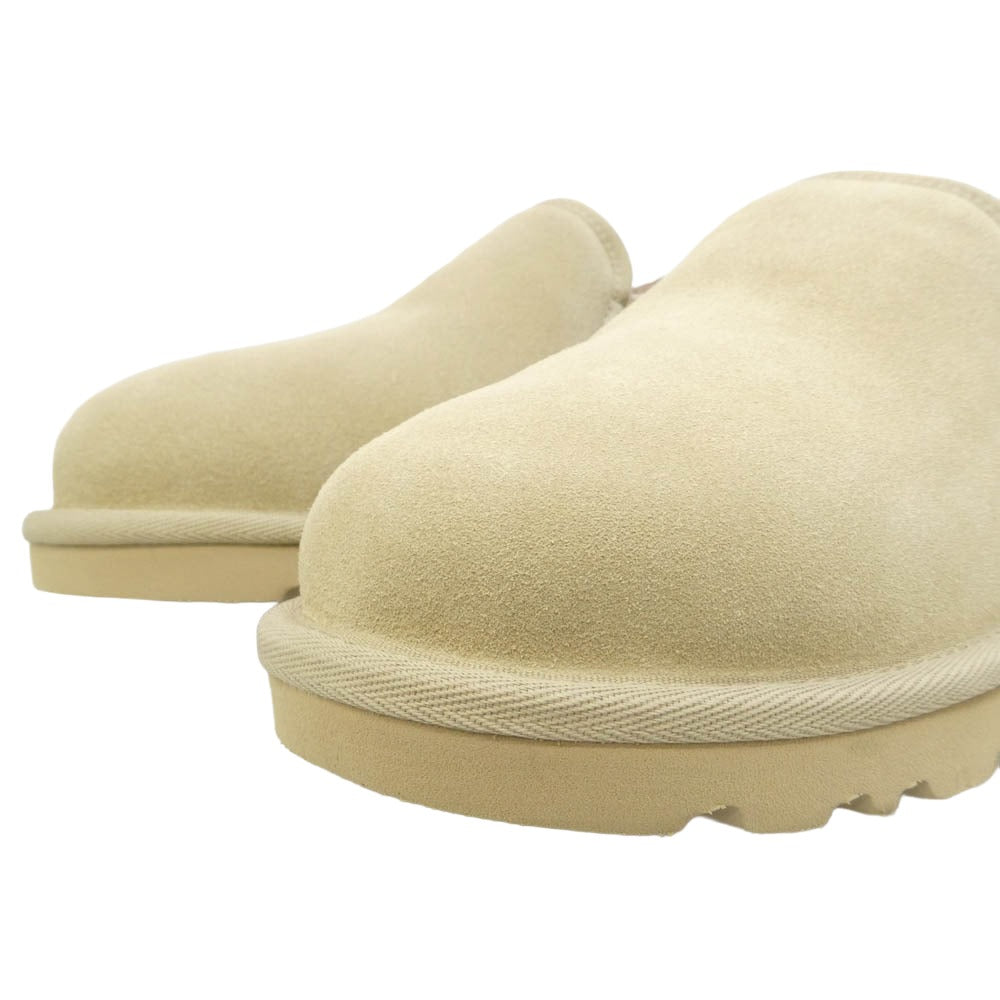 UGG アグ 3010 KENTON ケントン スエード ボア スリッポン シューズ ベージュ系 27cm【極上美品】【中古】