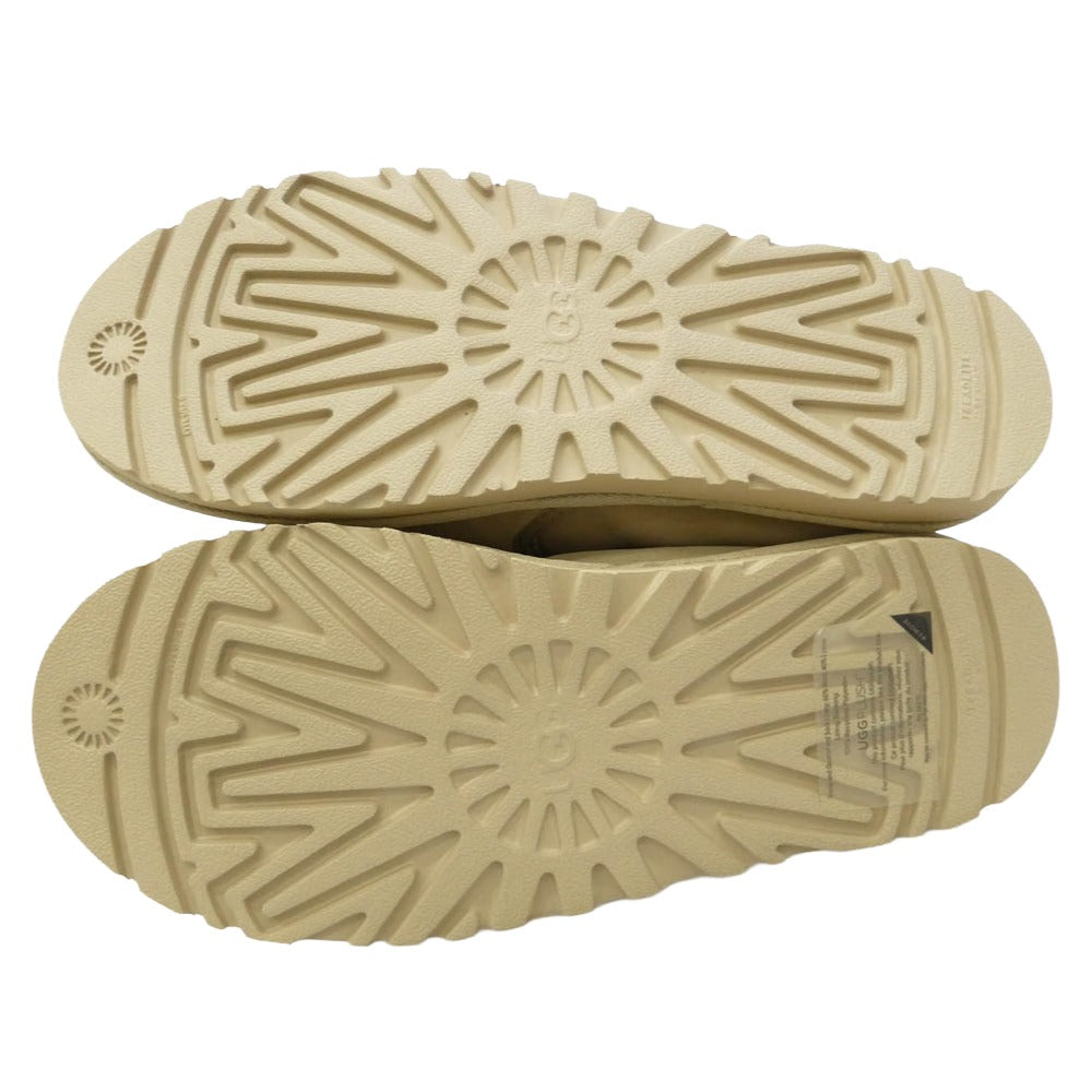 UGG アグ 3010 KENTON ケントン スエード ボア スリッポン シューズ ベージュ系 27cm【極上美品】【中古】