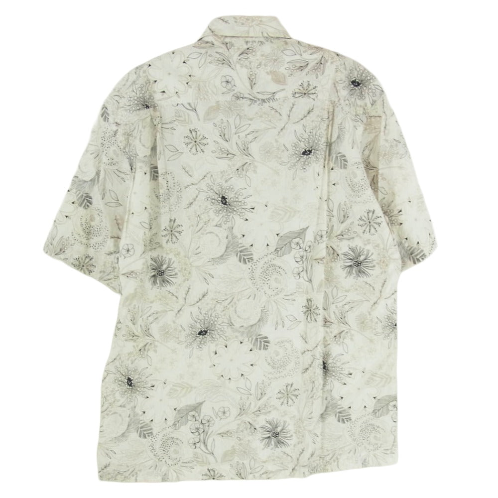 LANVIN ランバン COLLECTION コレクション リネン混 半袖 シャツ オフホワイト系 サイズ表記無【中古】