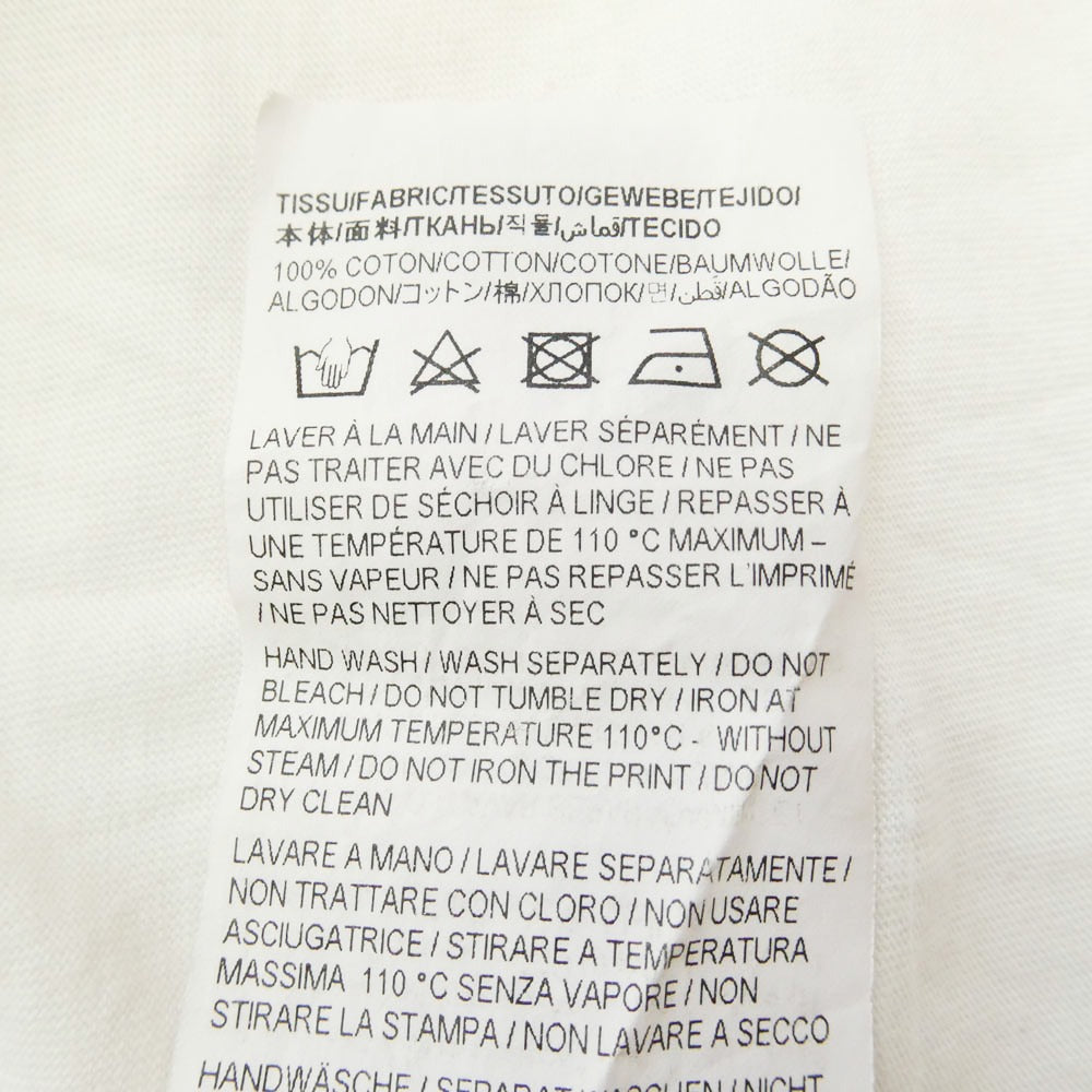 SAINT LAURENT サンローラン 663278 Y36HE Reverse Logo Tee リバース ロゴ プリント 半袖 Tシャツ カットソー ホワイト系 M【中古】