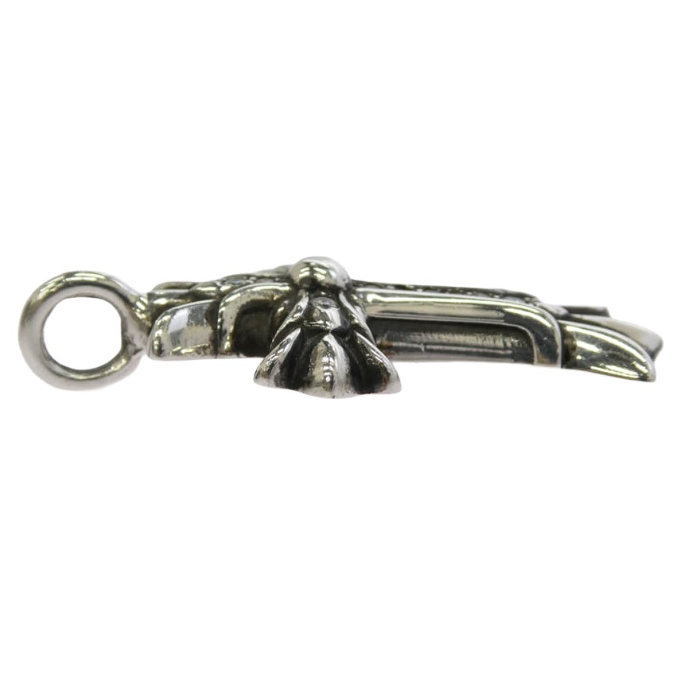 CHROME HEARTS クロムハーツ（原本無） BeyondCool購入証明書付属 DBL CH CRS P DMND A ダブルCHクロスチャーム アフターパヴェダイヤ ペンダントトップ シルバー系【中古】