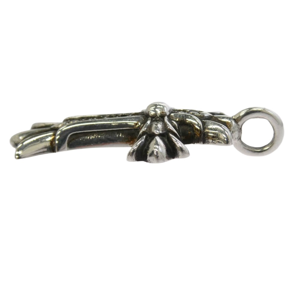 CHROME HEARTS クロムハーツ（原本無） BeyondCool購入証明書付属 DBL CH CRS P DMND A ダブルCHクロスチャーム アフターパヴェダイヤ ペンダントトップ シルバー系【中古】