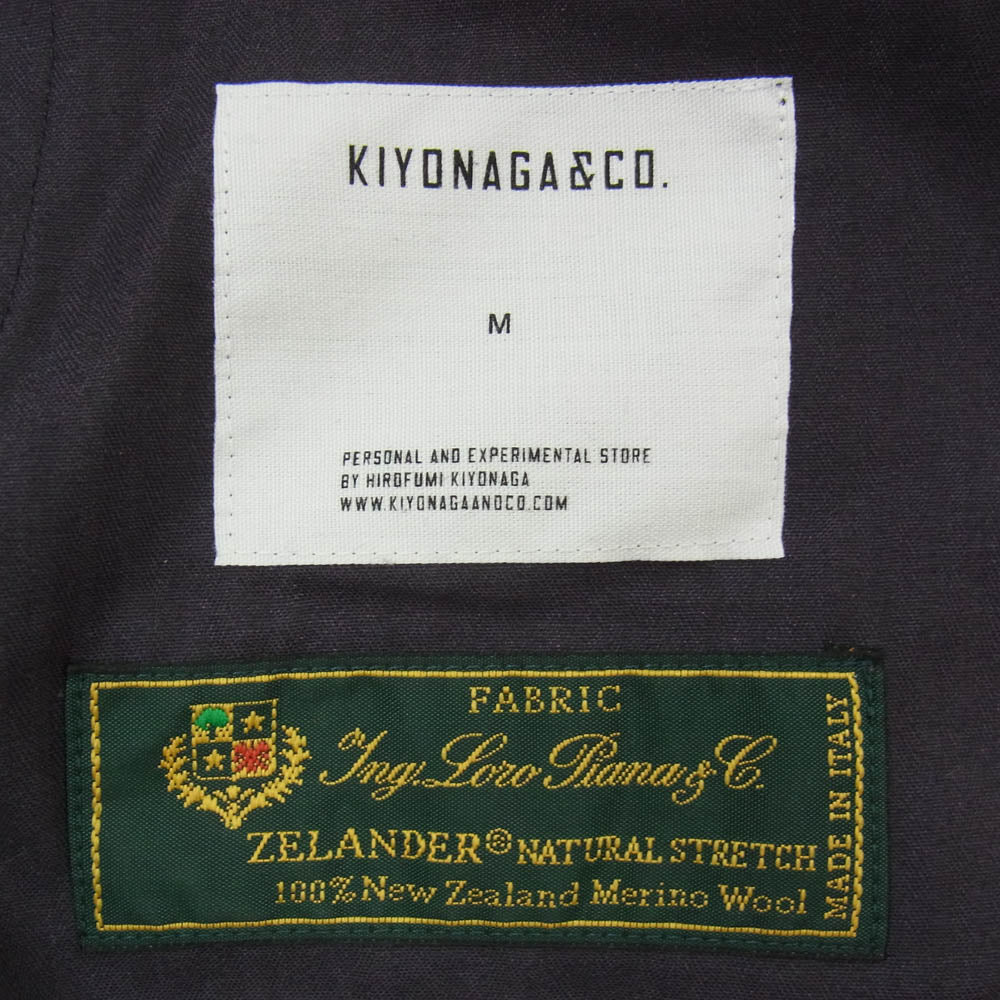 SOPHNET. ソフネット Gramicci グラミチ Loro Piana ロロピアーナ K-210013 KIYONAGA&CO. × GRAMICCI EASY SLACKS S/S BY LORO PIANA キヨナガアンドコー グラミチ ロロピアーナ イージー スラックス ネイビー系 M【中古】