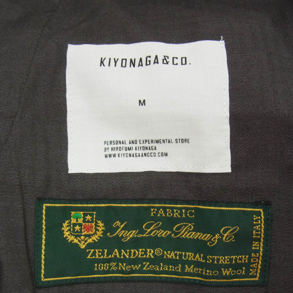 SOPHNET. ソフネット Gramicci グラミチ Loro Piana ロロピアーナ K-210013 KIYONAGA&CO. × GRAMICCI EASY SLACKS S/S BY LORO PIANA キヨナガアンドコー グラミチ ロロピアーナ イージー スラックス グレー系 M【中古】