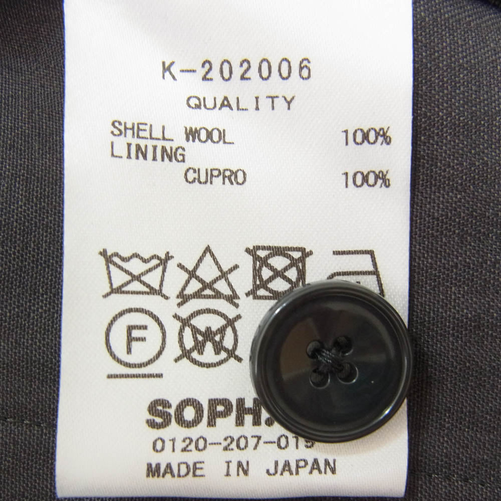 SOPHNET. ソフネット K-202006 KIYONAGA&CO. × GRAMICCI SLIM-FIT EASY SLACKS BY LORO PIANA キヨナガアンドコー グラミチ ロロピアーナ スリムフィット イージー スラックス チャコール系 M【新古品】【未使用】【中古】