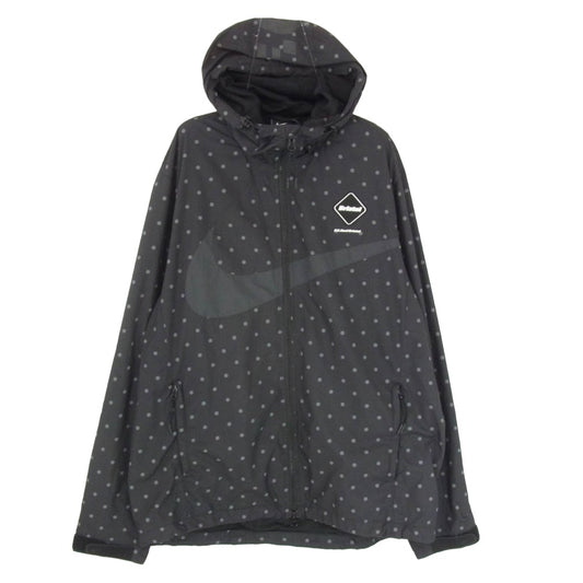 F.C.R.B. エフシーアールビー NIKE ナイキ 789521-012 × NIKE POLKA DOT PRACTICE JACKET ナイキ ポルカドット ナイロンジャケット ブラック系 L【中古】