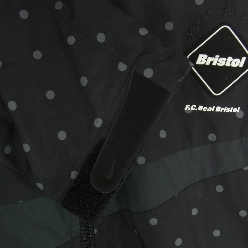 F.C.R.B. エフシーアールビー NIKE ナイキ 789521-012 × NIKE POLKA DOT PRACTICE JACKET ナイキ ポルカドット ナイロンジャケット ブラック系 L【中古】 F.C.R.B. エフシーアールビー NIKE ナイキ 789521-012 × NIKE POLKA