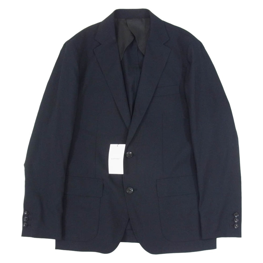 SOPHNET. ソフネット 24SS SOPH-240009 SUMMER STRETCH WOOL STANDARD 2BUTTON JACKET ストレッチ ウール スタンダード 2ボタン ジャケット テーラードジャケット ネイビー系 M【新古品】【未使用】【中古】