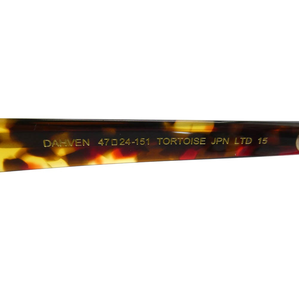 MOSCOT モスコット DAHVEN Tortoise JPN LTD 15 ダーヴェン ジャパンリミテッド 15 眼鏡 メガネ ブラウン系 クリア系 47□24-151【美品】【中古】