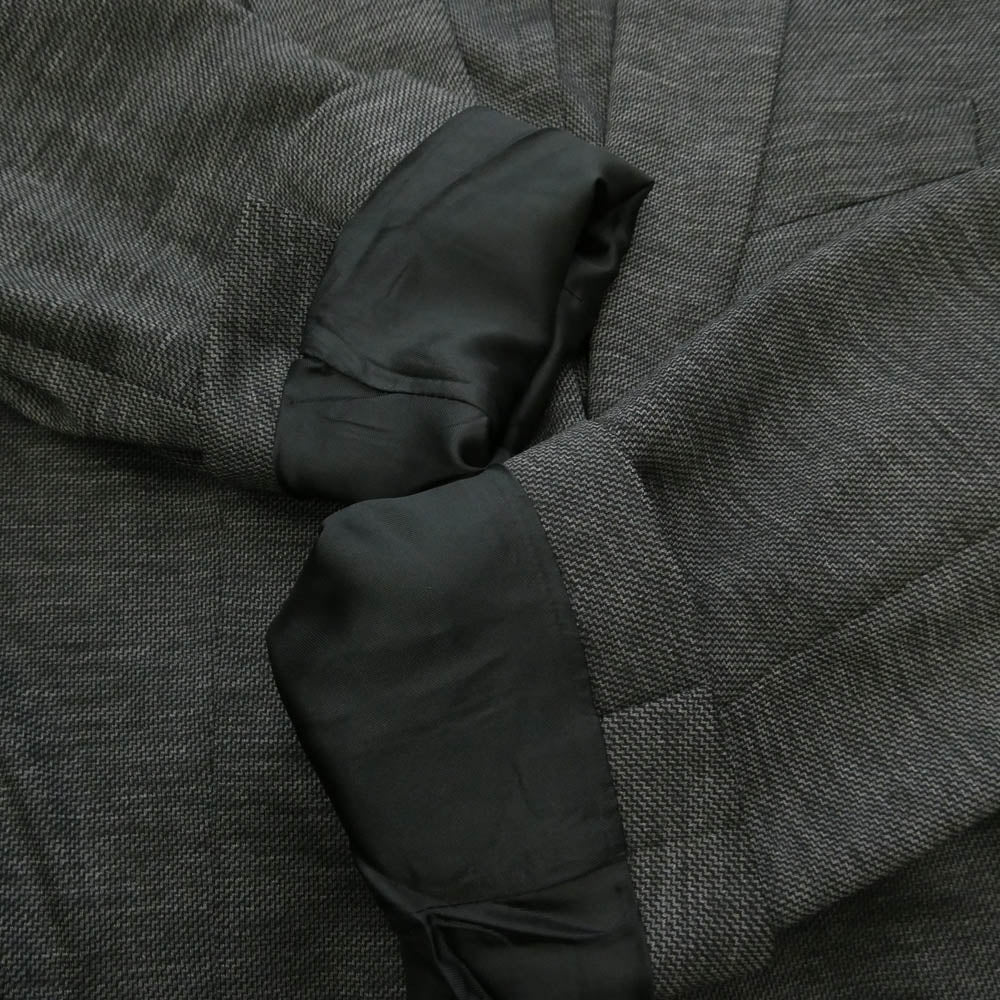 HUGO BOSS ヒューゴボス REDA社製 セットアップ スーツ Super120 スリムフィット ストレッチ ジャージー 2Bテーラードジャケット パンツ 2ピースセット グレー系 48【中古】