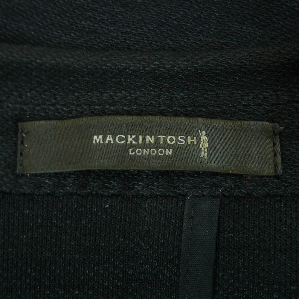 Mackintosh マッキントッシュ G1E28-190-09 LONDON ロンドン 金ボタン リネン混 2B テーラード ジャケット スーツ ブラック系 40【中古】