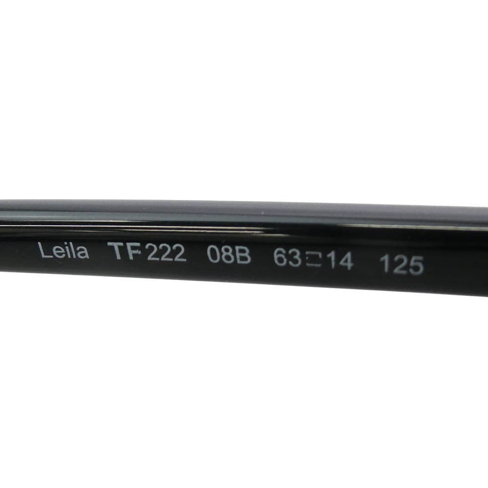 TOM FORD トムフォード TF222 イタリア製 Leila サングラス レイラ アイウェア フレーム：ブラック系　レンズ：ブラック系 63□14【中古】