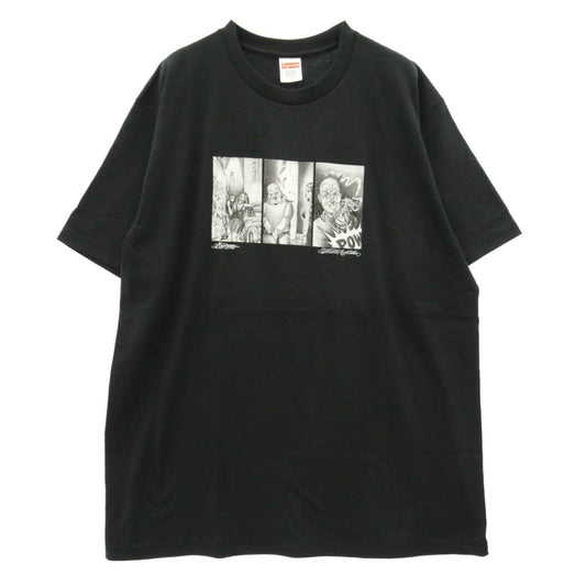 Supreme シュプリーム 24AW Mister Cartoon Pow Tee ミスターカートゥーン パウ プリント 半袖 Tシャツ ブラック系 L【極上美品】【中古】