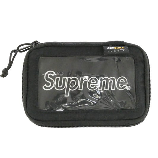 Supreme シュプリーム 19AW Small Zip Pouch スモール ジップ ポーチ ブラック系【中古】