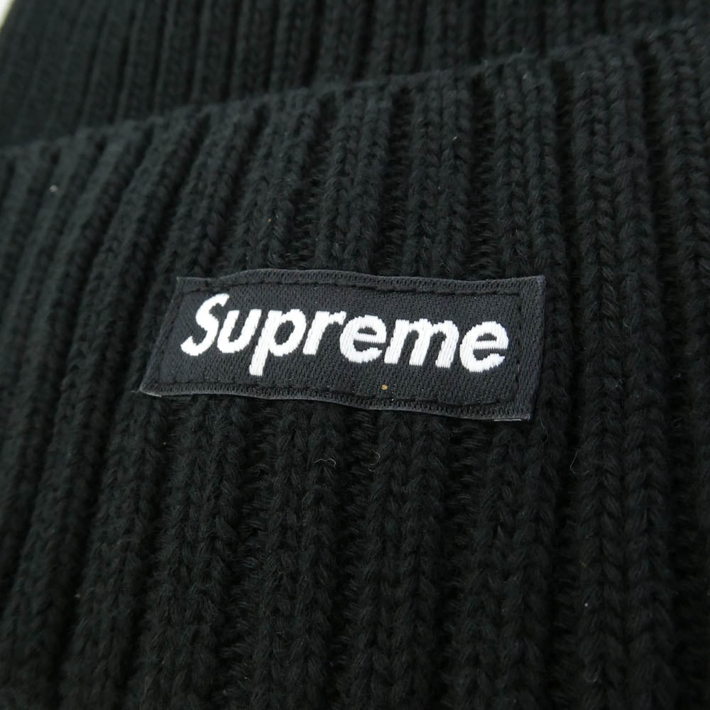 Supreme シュプリーム Overdyed Beanie オーバーダイ ビーニー ニット帽 帽子 ブラック系 58cm【美品】【中古】
