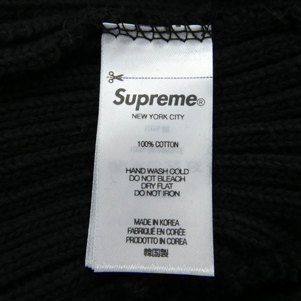 Supreme シュプリーム Overdyed Beanie オーバーダイ ビーニー ニット帽 帽子 ブラック系 58cm【美品】【中古】