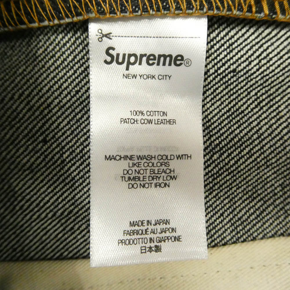 Supreme シュプリーム Rigid Slim Jean Indigo ボタンフライ リジッド スリム インディゴ ジーンズ デニムパンツ ダークネイビー系 30【極上美品】【中古】