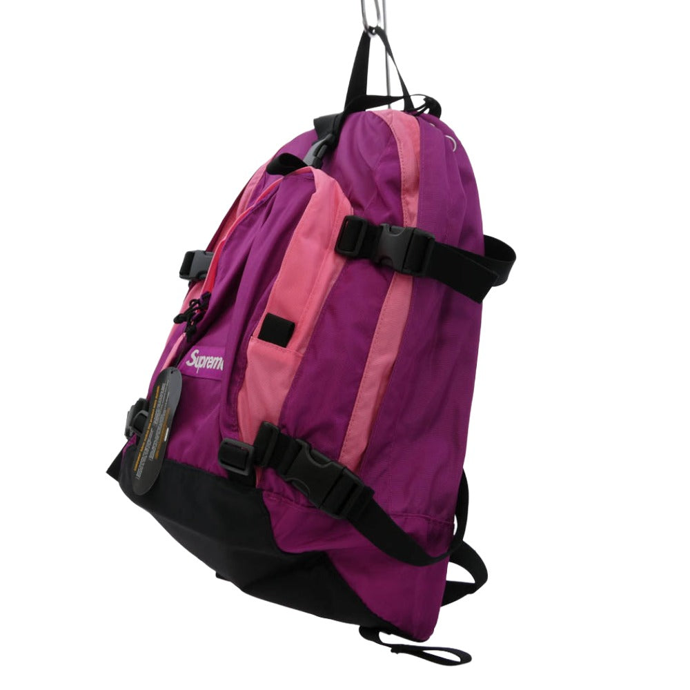 Supreme シュプリーム 19AW Backpack バックパック リュック バッグ マゼンタ ピンク系 パープル系【極上美品】【中古】