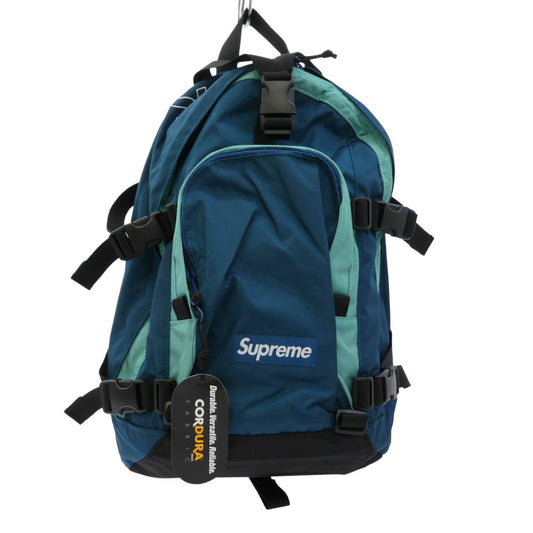 Supreme シュプリーム 19AW Backpack バックパック リュック バッグ ダークティール ブルー系 グリーン系【極上美品】【中古】