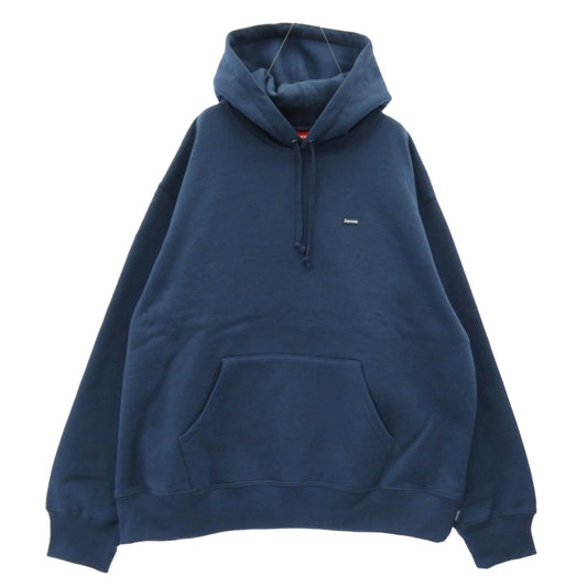 Supreme シュプリーム 25SS Small Box Hooded Sweatshirt スモールボックス フーデッド スウェットシャツ フーディー パーカー ネイビー系 L【極上美品】【中古】
