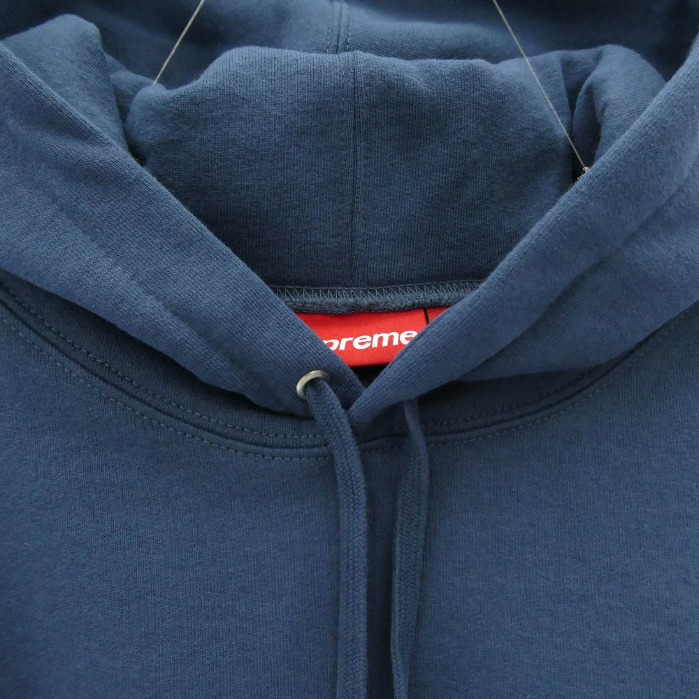Supreme シュプリーム 25SS Small Box Hooded Sweatshirt スモールボックス フーデッド スウェットシャツ フーディー パーカー ネイビー系 L【極上美品】【中古】