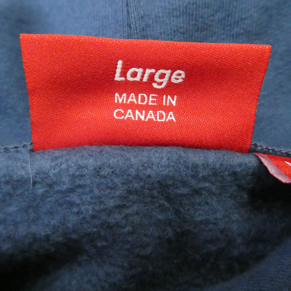 Supreme シュプリーム 25SS Small Box Hooded Sweatshirt スモールボックス フーデッド スウェットシャツ フーディー パーカー ネイビー系 L【極上美品】【中古】
