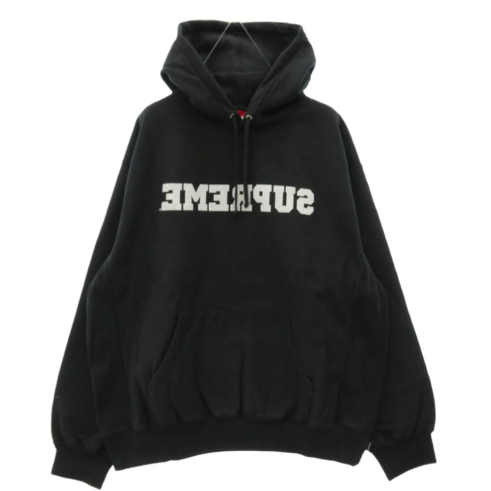 Supreme シュプリーム 25SS Reverse Hooded Sweatshirt リバース フーデッド スウェットシャツ フーディー パーカー ブラック系 L【極上美品】【中古】