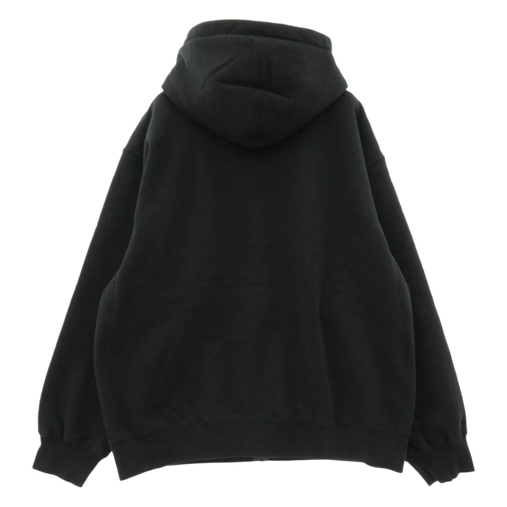 Supreme シュプリーム 25SS Work Zip Up Hooded Sweatshirt ワーク ジップアップ フーディー スウェットシャツ パーカー ブラック系 L【中古】