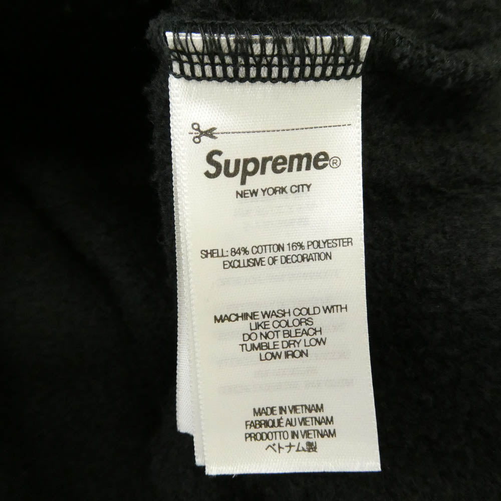 Supreme シュプリーム 25SS Work Zip Up Hooded Sweatshirt ワーク ジップアップ フーディー スウェットシャツ パーカー ブラック系 L【中古】
